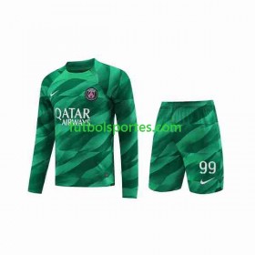 Camiseta Paris Saint Germain Donnarumma 99 Portero Niño Primera Equipación 2023/2024 Manga Larga